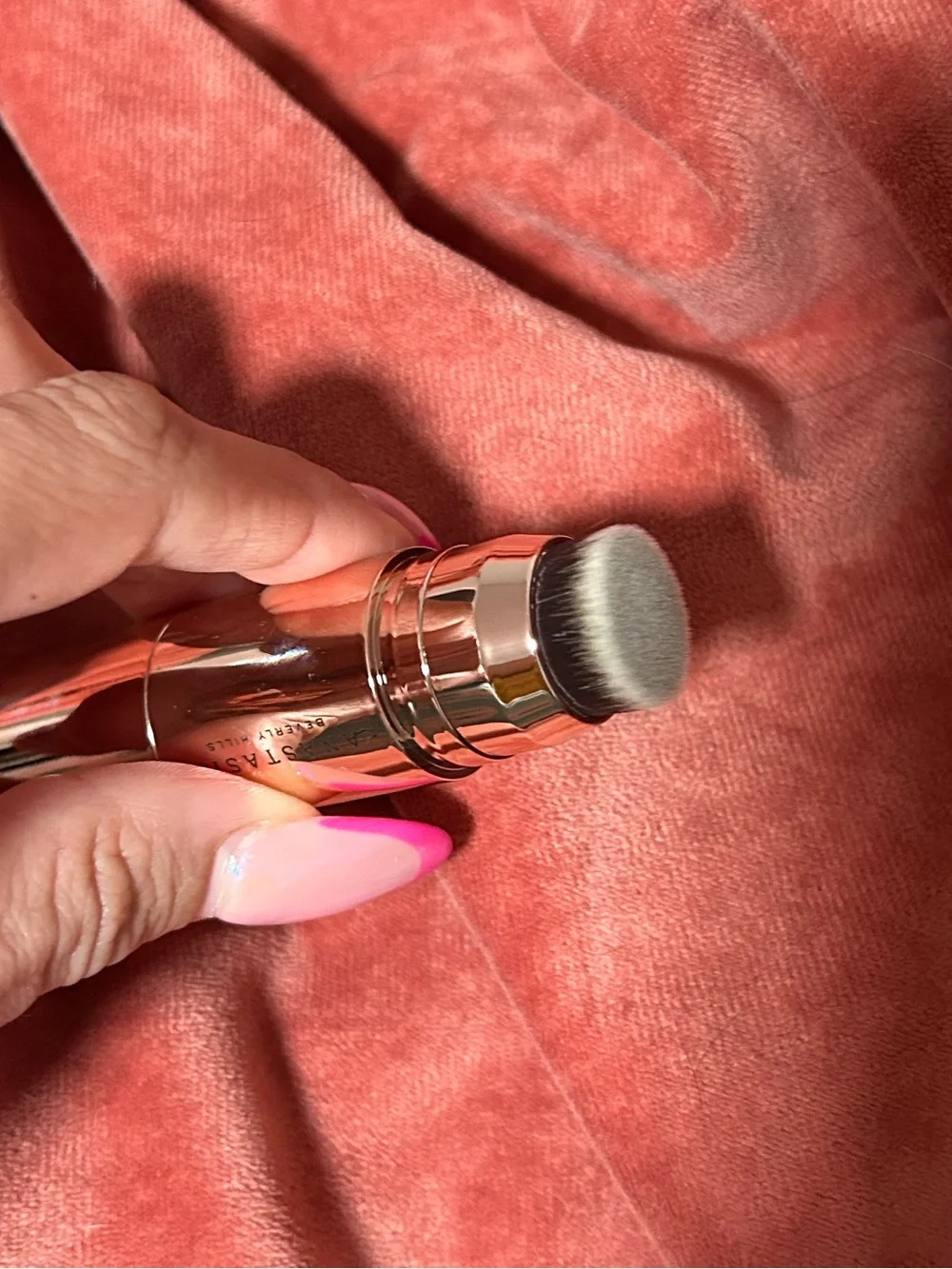 Anastasia Beverly Hills Stick Blush - nectarine – swatched once
